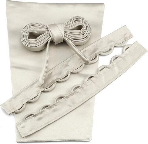 Corset Kit Zipper Replacement Adjustable Satin Corset Back Kit Lace Up for Wedding Dress Prom Dress in Kuwait