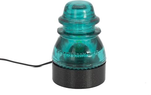 Lamp Base for "Hemingray-40, -42, -45" Glass Insulators (Blue LED) in Kuwait