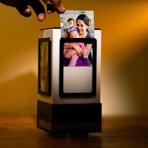 Telepathy® - Friendship Lamp® مع 4 صور قابلة لإدراج - لا حاجة للاشتراك | أضواء Wi-Fi لمسافات طويلة (مجموعة من 2) in Saudi Arabia