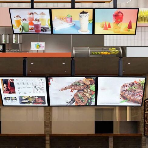 Slim Snap Frame LED Light Box, LED Backlit Menu Board Screen for Restaurant Cafe Shops Wall Mounted Billboard for Cafe Shop (70x50cm) in Kuwait