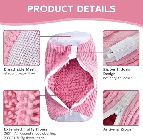 10 قطع من حقائب أحذية السفر مع حبل لتنظيم تخزين الأحذية الكبيرة للرجال والنساء، حقائب برباط شفاف، وردي in Kuwait