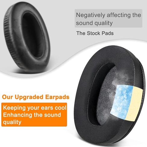 SOULWIT Cooling Earpads for Sony WH-XB910N (Not Fit WH-H910N) - Black in Kuwait