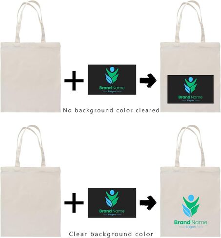 أكياس حمل مخصصة مع شعار | 100 ٪ Cotton Canvas حقيبة للترويج والتسوق والسفر | مثالي للاستخدام الشخصي والشركات الصغيرة | قابلة لإعادة الاستخدام وصديق للبيئة ، حزمة 1/10/50/100 in Saudi Arabia