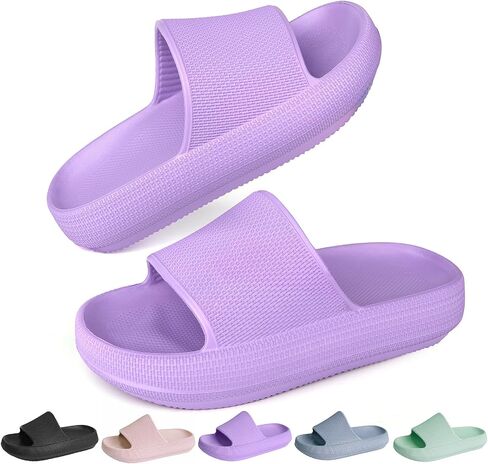 LIZICU Kids Cloud Slides 丨 شباشب وسادة للأولاد والبنات 丨 صنادل حمام سريعة الجفاف 丨 شباشب صيفية لحمام السباحة على الشاطئ | نعل سميك غير قابل للانزلاق in Saudi Arabia