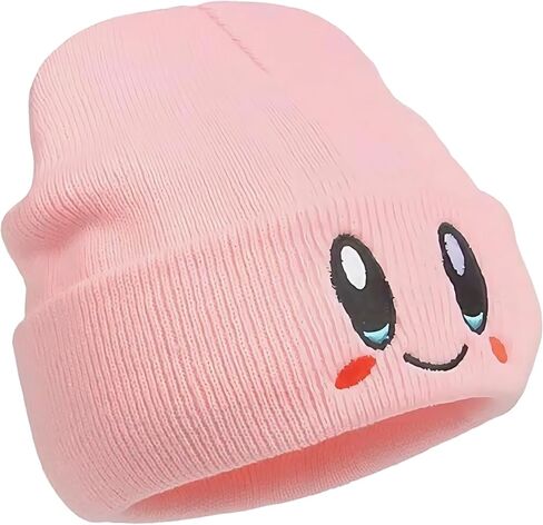 قبعة كيربي بيني للبالغين بتصميم انيمي كاواي، مقاس M - L in Kuwait