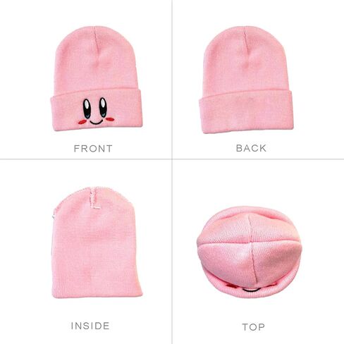 قبعة كيربي بيني للبالغين بتصميم انيمي كاواي، مقاس M - L in Kuwait