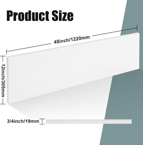 Black HDPE Plastic Sheet 3/4" x 12" x 48'' Hard HDPE Sheet Polyethylene Sheet, High Density Polyethylene Board for Crafts Flat Panel DIY Materials for Home Decor Handcrafts in Saudi Arabia