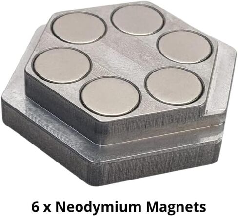 Metal Glowforge or Laser Crumb Tray Magnetic Hold Down | Strong Magnets | High Strength Aluminum | Laser Tools | Made in USA (Pack of 2 - Small) in Saudi Arabia