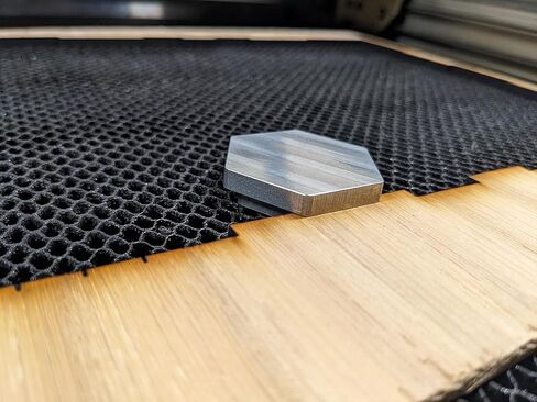Metal Glowforge or Laser Crumb Tray Magnetic Hold Down | Strong Magnets | High Strength Aluminum | Laser Tools | Made in USA (Pack of 2 - Small) in Saudi Arabia