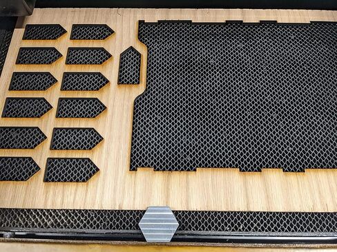 Metal Glowforge or Laser Crumb Tray Magnetic Hold Down | Strong Magnets | High Strength Aluminum | Laser Tools | Made in USA (Pack of 2 - Small) in Saudi Arabia
