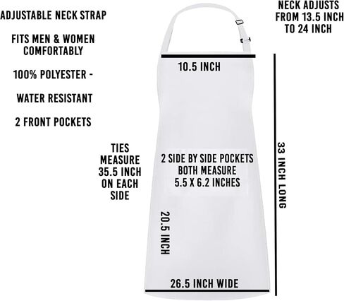 Personalized Sourdough Baking Kitchen Apron, Adjustable Neck Strap for Kitchen, and Baking, Bakery Tools, Mother's Father's Day gift (Adult Apron) in Kuwait