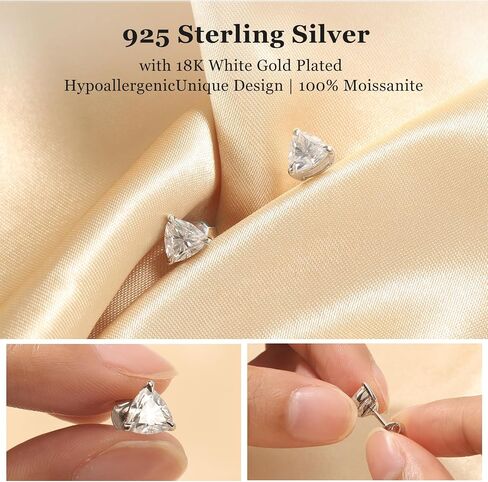 Tunzug Starfish Moissanite Earrings Lab Cultured Diamonds 925 Sterling Silver Hypoallergenic Dangle Earrings in Kuwait