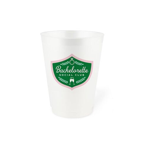 Stag & Hen Bachelorette Social Club Bachelorette Party Cups - 12 Pack ، 16 Oz Cup | Drinkware المخصص لـ Country Club Golf Golf Surned Bridal Shower ، حفلة خطوبة | هدايا وصيفات الشرف ، تفضل in Kuwait