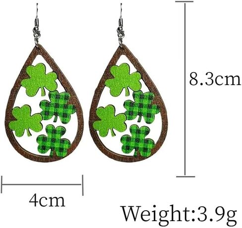 twinkle eye St Patricks Day Earrings Acrylic Cute Shamrock Hat Rainbow Dangle Earrings For Women Girls Festival Accessories Holiday Earrings Clover Lucky Jewelry in Saudi Arabia