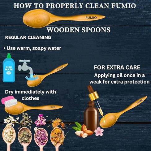 FUMIO Wooden Cooking Spatula Set Of 2 – Premium Teak Wood, Nonstick Cookware Safe, Scratch-Free & Heat-Resistant Handmade in Saudi Arabia