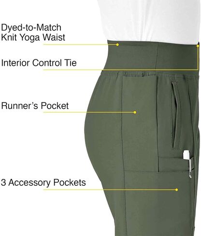 WonderWink W123 Women's 5555 Comfort Waist Jogger Pant, Olive, 2X in Saudi Arabia