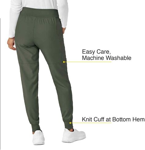 WonderWink W123 Women's 5555 Comfort Waist Jogger Pant, Olive, 2X in Saudi Arabia