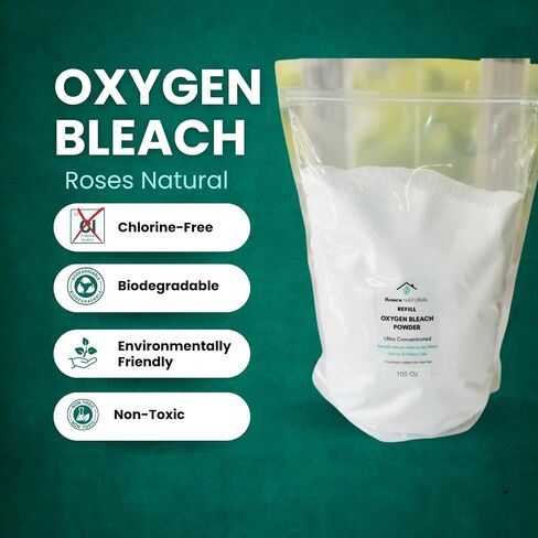 Fabric Softener and Oxygen Bleach Bundle, 150 Oz Softener Crystals, 100 Oz Bleach Powder, Natural Scent, Chlorine-Free (Lavender) in Saudi Arabia