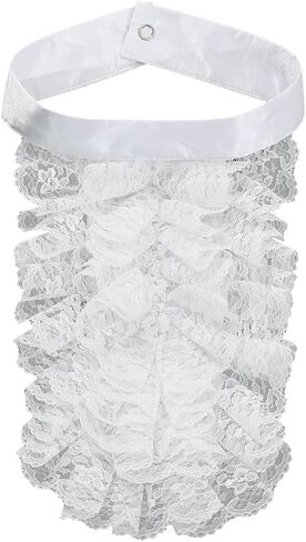 COSDREAMER Mens Renaissance Scarf Jabot Cravat Costume Collar in Kuwait
