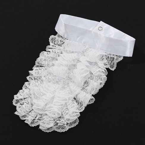 COSDREAMER Mens Renaissance Scarf Jabot Cravat Costume Collar in Kuwait