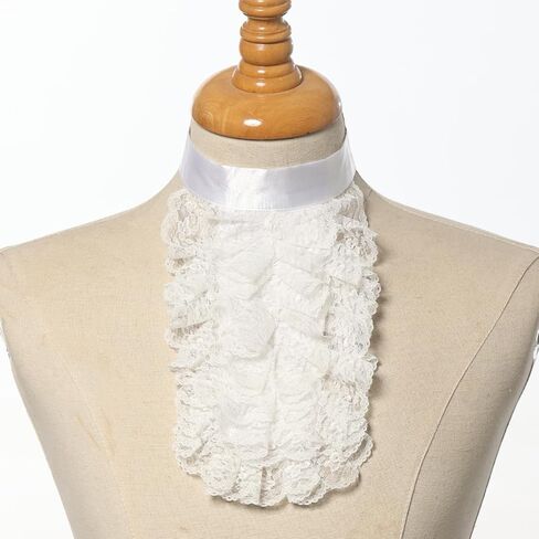 COSDREAMER Mens Renaissance Scarf Jabot Cravat Costume Collar in Kuwait