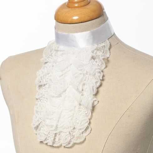 COSDREAMER Mens Renaissance Scarf Jabot Cravat Costume Collar in Kuwait
