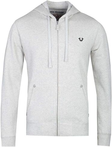 True Religion Men's Classic Logo Long Sleeve Zip Up Hoodie in Saudi Arabia
