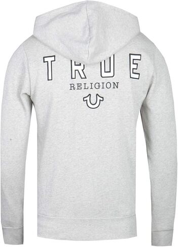 True Religion Men's Classic Logo Long Sleeve Zip Up Hoodie in Saudi Arabia