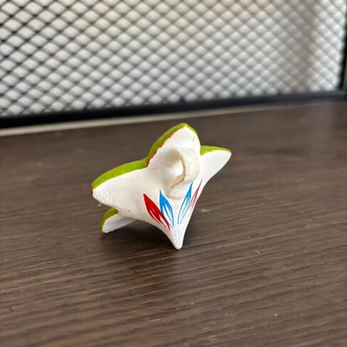 مشهد المهد Zoeartcrafts ، زخرفة شجرة عيد الميلاد 1.5 بوصة ، بيروفيان ، حرفي ، ديكور العطلات ، الحلي الخزفية ((2) زهرة حمراء) in Kuwait