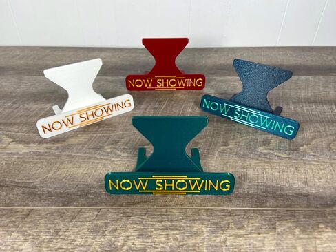 Now Showing Display Stand for Movie Cases - Tabletop Holder for DVD Blu-ray Video Game Media Covers - Custom Personalized Now Playing Film in Saudi Arabia