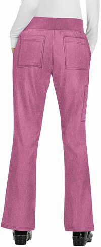 KOI Basics Women's Laurie Flare Leg Knit Waist Yoga Scrub Pant (White, 3X-Large) in Saudi Arabia