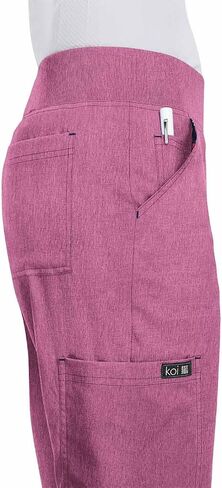 KOI Basics Women's Laurie Flare Leg Knit Waist Yoga Scrub Pant (White, 3X-Large) in Saudi Arabia