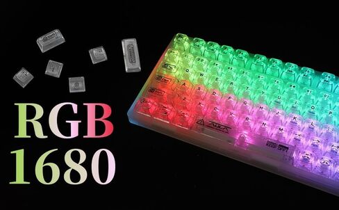 F98pro 95Key Hot-Swappable Mechanical Keyboard with Transparent Keycaps,BT5.0/2.4G/USB-C Mechanical Keyboard with OLED Display,RGB Backlit Gaming Keyboard with Clear Keycaps,4000mAh,Pink in Saudi Arabia