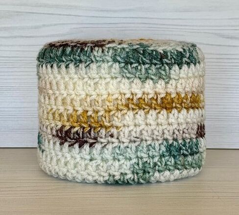 Crochet Toilet Paper Cover, Mega Roll Size - Toilet Paper Cozy (Cobblestone Ivy) in Kuwait