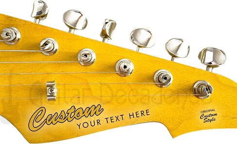 Custom Guitar Headstock Waterslide Decals for Light-Colored Headstocks | Set of Two in Saudi Arabia