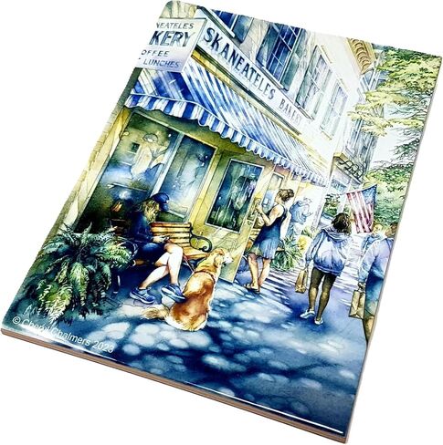 Skaneateles Bakery Tile - Skaneateles Lake 6"x8" Ceramic Trivet Wall Art in Saudi Arabia