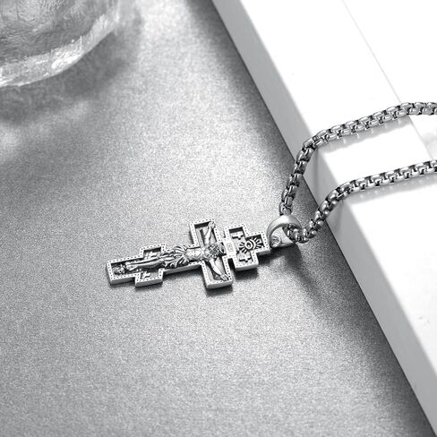 Cruz de Caravaca Sterling Silver Caravaca Cross Cruz de Caravaca de Plata 925 Catholic Cross Jewelry for Men Women in Saudi Arabia