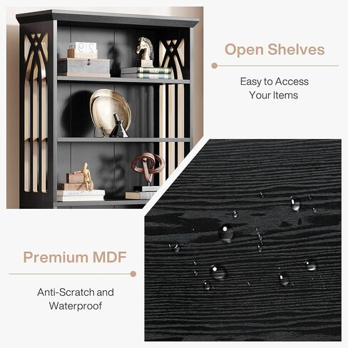 Tribesigns 6-Tier Bookshelf, 75-Inch Tall Bookcase, Large Bookshelves and Bookcases Freestanding Display Shelves, Wood Book Shelf for Living Room, Home Office, Bedroom, Brown in Kuwait