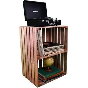 Darla'Studio 66 Cherry Stained Turntable Stand