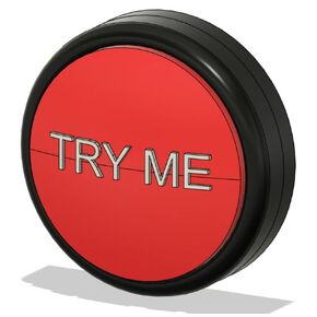 Try Me | Animatronic Step Pad | Button for Animatronics | Animatronic Switch | Skelly Button | Animatronic Button | Try Me Button (10 Foot Cable)