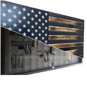 Large Concealment Flag (Red Burnt Slide UP Biometric LOCK)