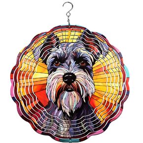 Schnauzer Colorful Wind Spinner | Windspinner | Dog Lover