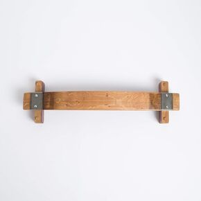 Natural Wine Barrel Towel Rack with Bands