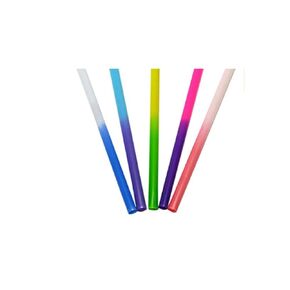 5 Reusable Color Changing Straws | Purple, Pink, Blue, Green, Peach | Birthday party | parties | Kids | tumbler | Cup | Replacement straw