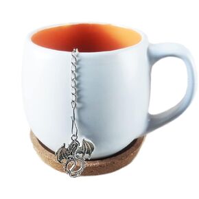 Dragon tea strainer for herbal tea, Tea infuser with fantasy creature charm, Tea Steeper fantasy animals tea lover gift
