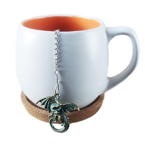 Dragon tea infuser for loose leaf tea, Tea Maker with fantasy creature charm, Tea Steeper fantasy animals Herbal tea lover gift