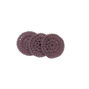 Crochet Round Scrubbers -Lilac - Flat - Double Nylon Yarn - Set of 3 - Reusable - Sponge - Scouring Pad - Household Helper