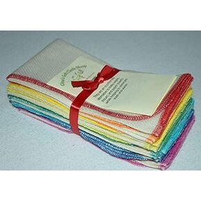 Gina's Soft Cloth Shop 2 Ply Paperless Towels 14x14 Inches Set of 10 Your Choice of Fabric and Color Assortment- Proudly Made in the USA!