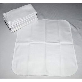 1 Ply 14x14 Inches White Cotton Birdseye Paperless Towel White Edging- Proudly Made in the USA!