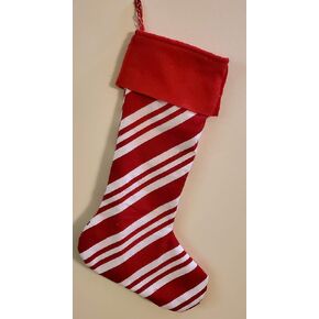 Candy Cane Handmade Personalized Christmas Stocking Stuffer Pets Kids Cat Dog Ornament Mitten Plaid Christmas Gift Christmas Decorations